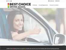 Tablet Screenshot of bestchoicedrivingschool.com